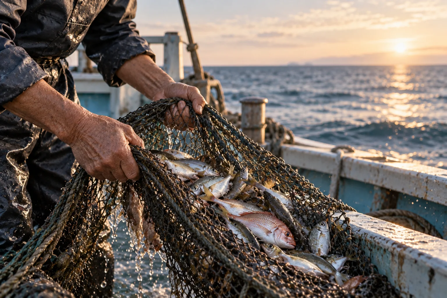 海で水揚げされる魚