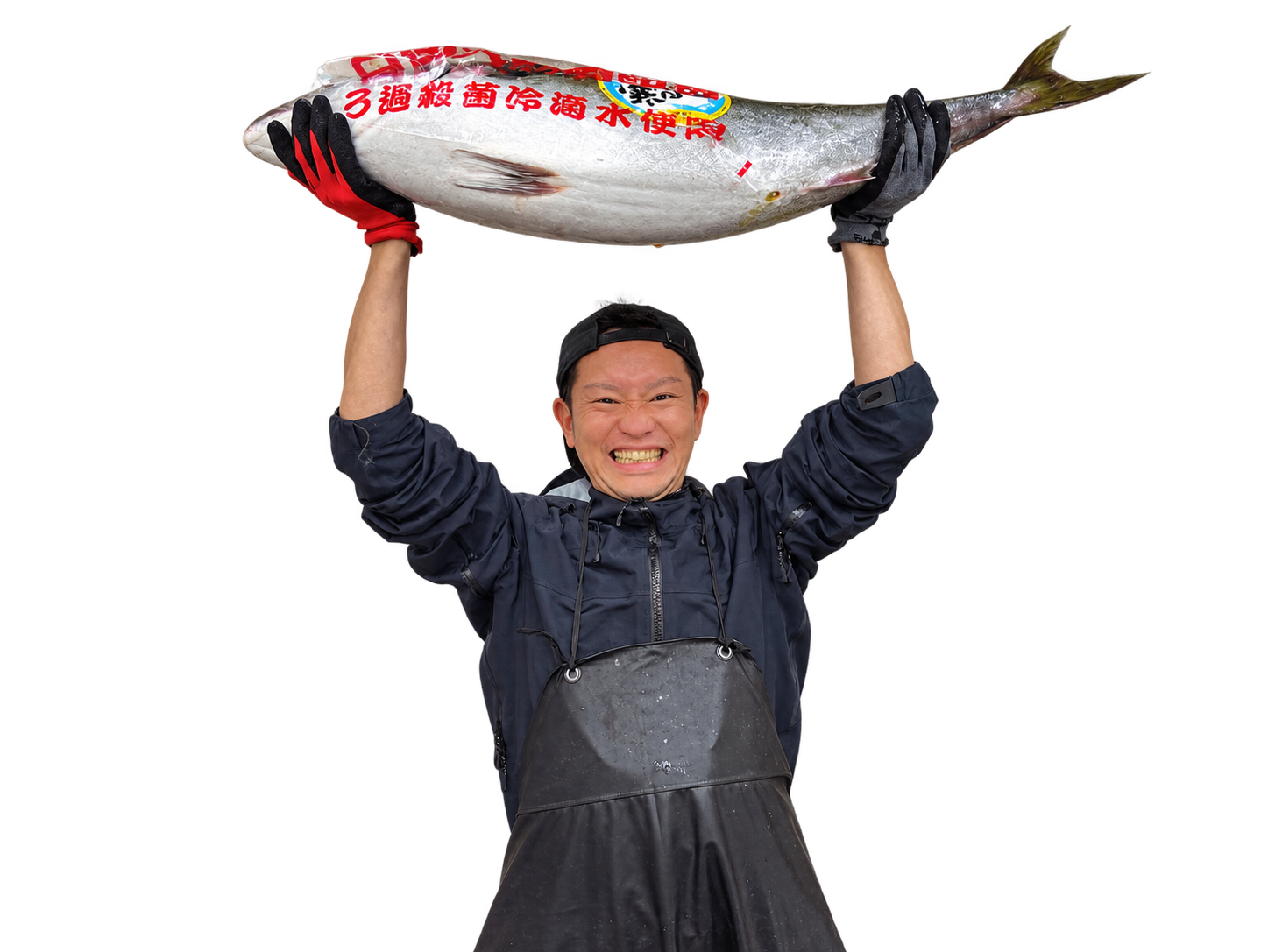 ブリを持ち上げる作り手
